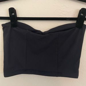 Joah brown black tube top size small